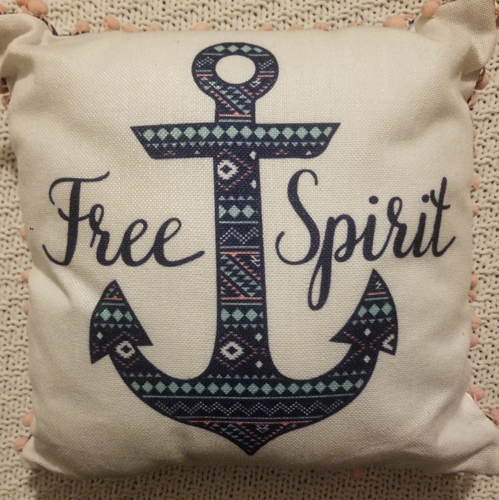 Free spirit throw pillow